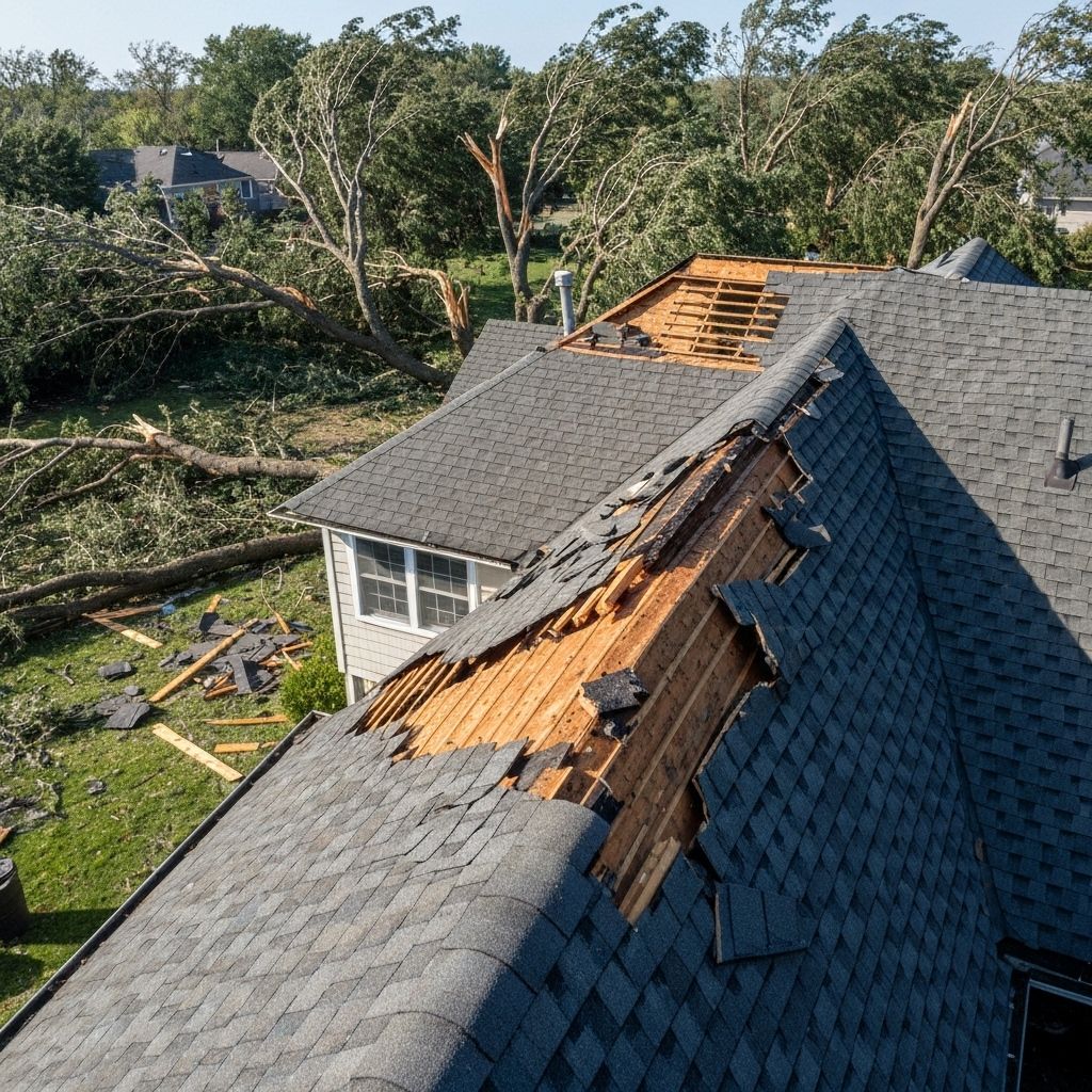 Before: Storm Damage Repair