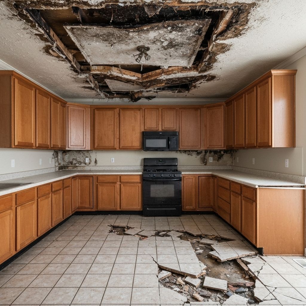 Before: Kitchen Water Damage